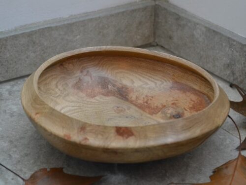 Houten schaal van Amerikaanse eik