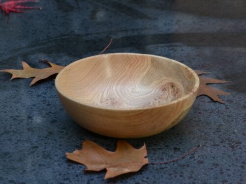 Houten schaaltje van Amerikaanse Eik