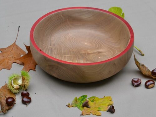 Houten schaal van catalpa