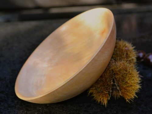 houten schaaltje van kersenhout