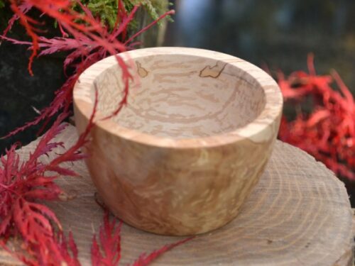 houten schaaltje van papierberk