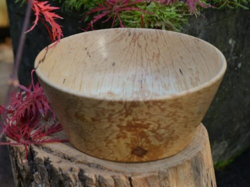 houten schaaltje uit papierberk