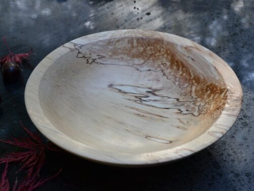 houten schaal van papierberk