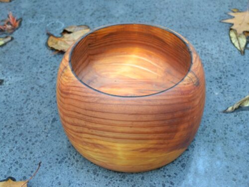 Robuuste houten schaal van sequoia