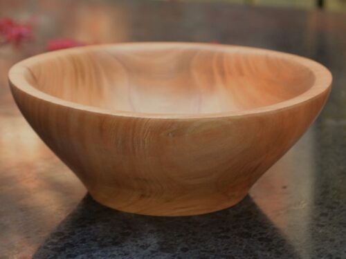 houten schaaltje van vogelkers